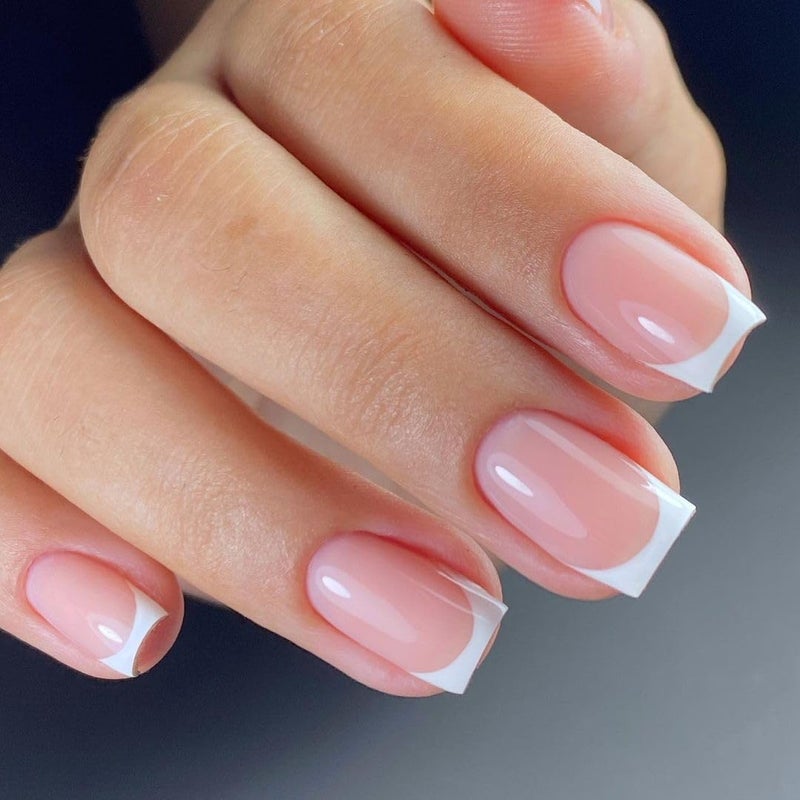 Vishine French Manicure French White Pale Pink Nail Gel 4Pcs Set, UV LED Gel Base Coat Top Coat Long-lasting Nail Gel Colors Starter Kit 4 Colors 8ml Set - Image 3